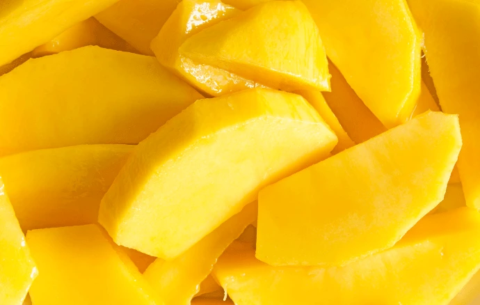 Mango Slices IQF 10*1kg  شرائح مانجو مجمدة